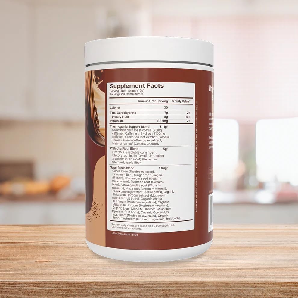 Santo Remedio Entalla, Super Café Coffee JAr. 30 Servings, Net Wt. 10.58 oz (300 g), 30 calories per serving