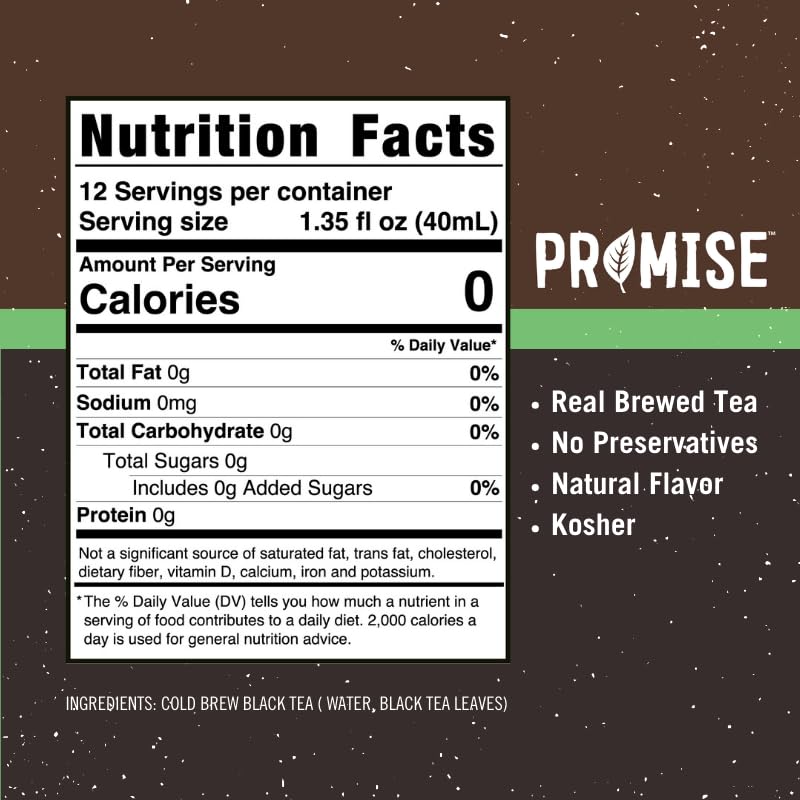 Promise Tea by Java House - Cold-Brewed Tea Concentrate Pods - Ethically Sourced - Black Tea - Pack of 12